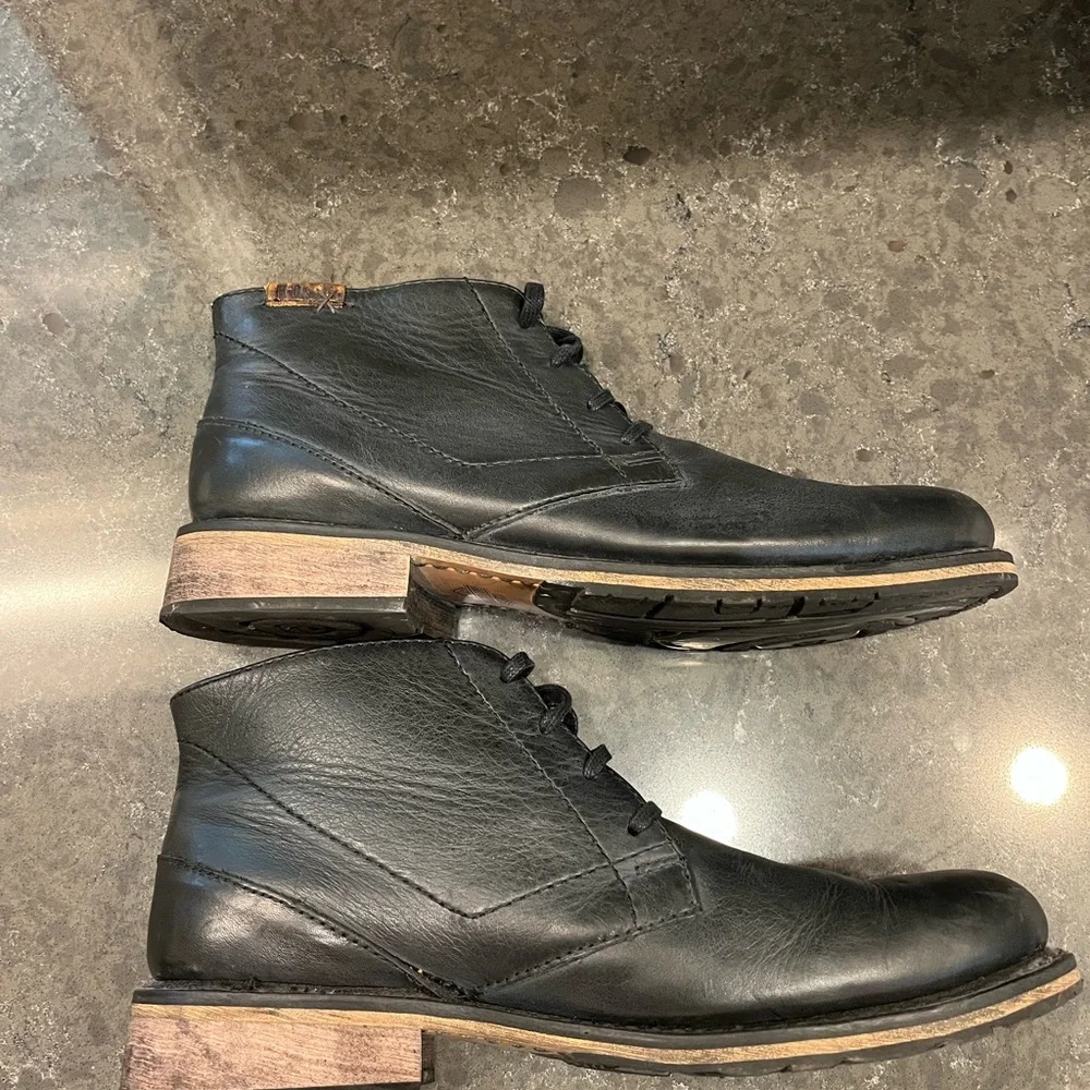 Harley-Davidson Black Leather Chukka style Motorcycle Boots, size 10
